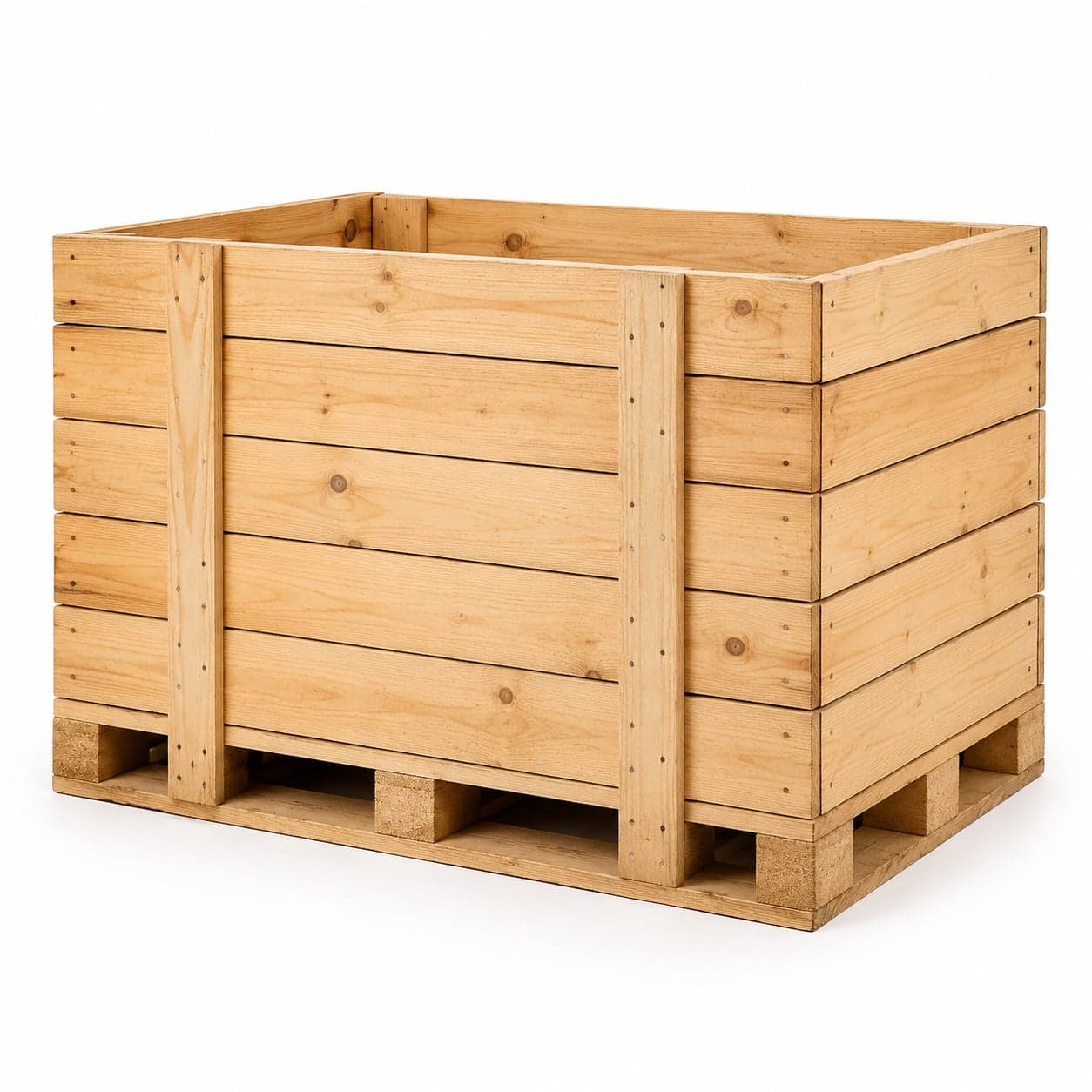 Caisse d'emballage industriel en bois, solide et protectrice — PALIVO Maroc