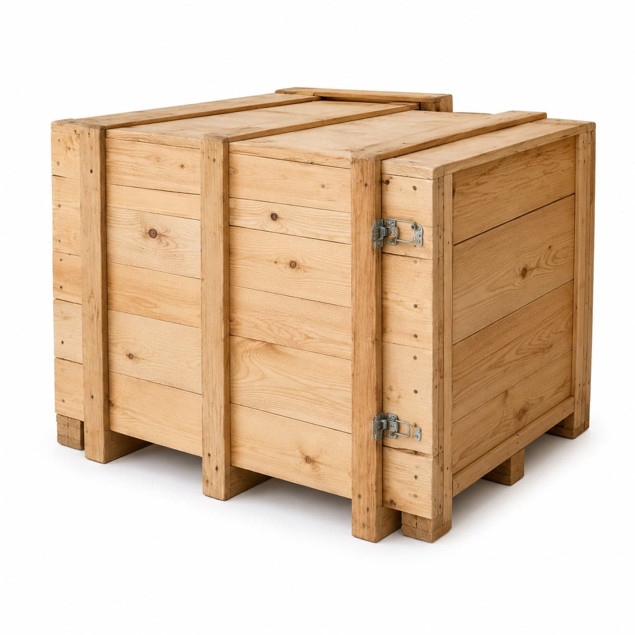 Caisse de transport maritime en bois renforcé, conforme NIMP 15 (ST) — PALIVO