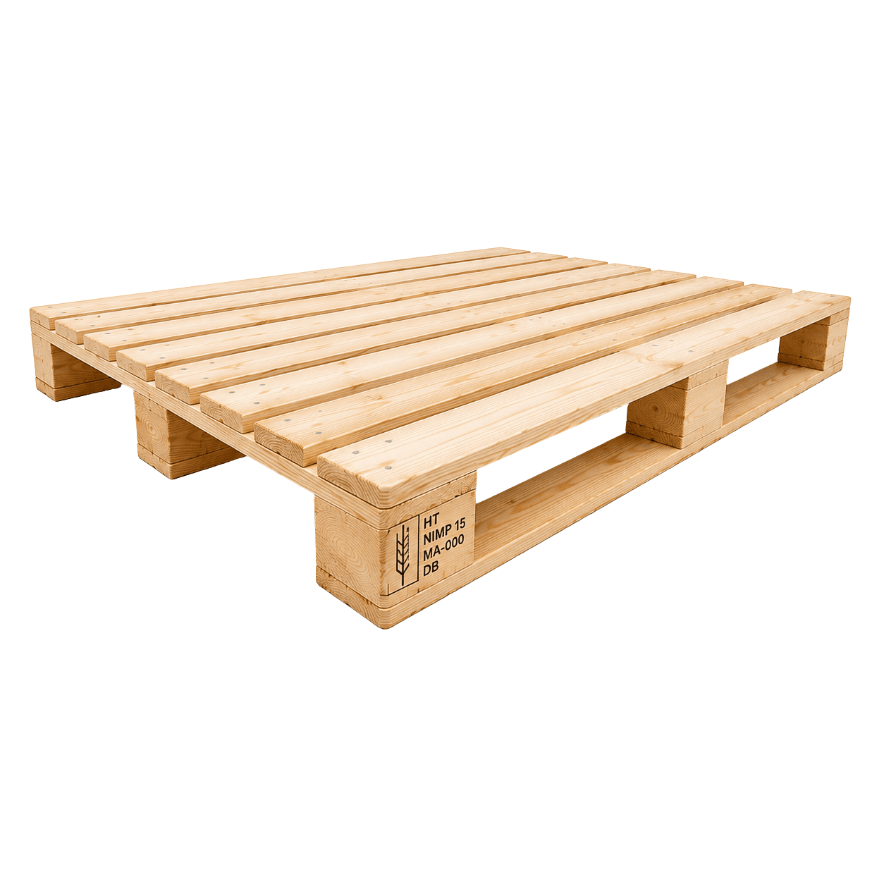 Palette bois sur mesure conforme NIMP 15 (ST) pour export — PALIVO Maroc